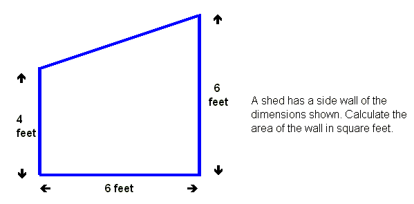 Calculate square footage on sale of a wall