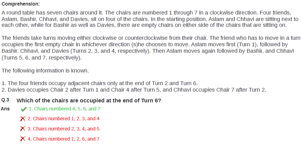 CAT 2025 Set-1 | Data Interpretation and Logical Reasoning | Question-3