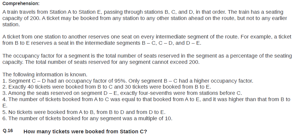 CAT 2025 Set-1 | Data Interpretation and Logical Reasoning | Question-16