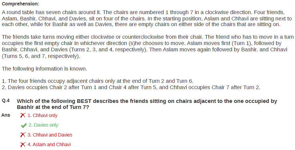 CAT 2025 Set-1 | Data Interpretation and Logical Reasoning | Question-4